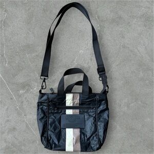 ALOHA Collection Le Voyageur Crossbody Bag in Caffe on Black Mini Tote